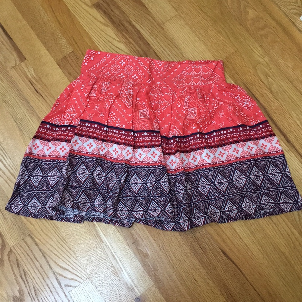 Multi-colored full skirt
